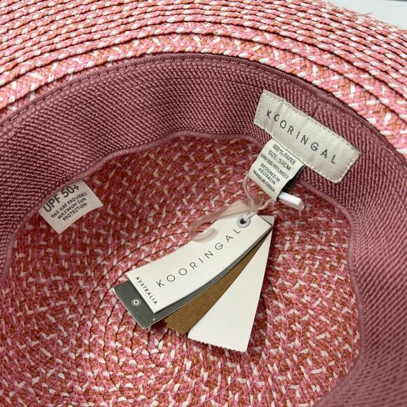 Kooringal Wide Brim Sierra Hat in Blush Pink UPF 50+ One Size - Picture 9 of 11